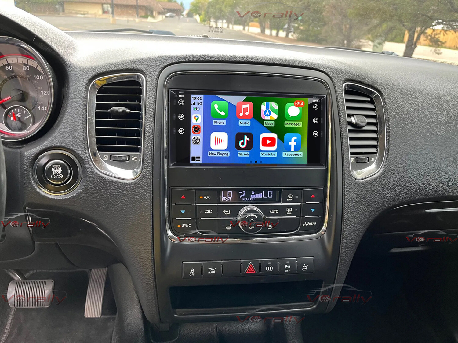 For 2011 2012 2013 Dodge Durango Apple CarPlay Android Auto Radio GPS WIFI
