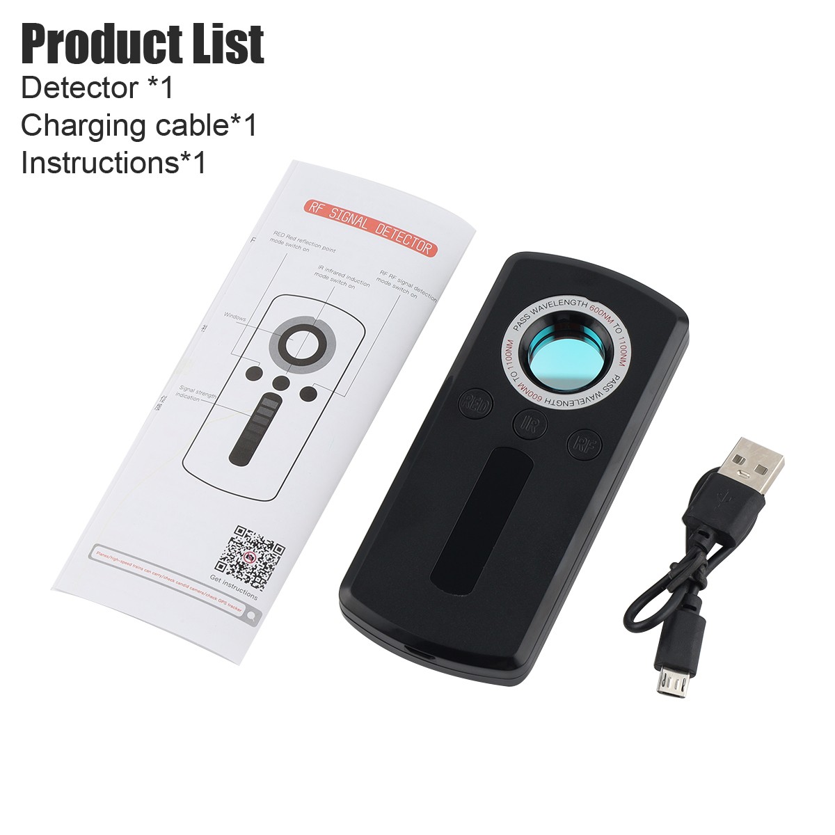 Anti-Spy Hidden Camera Wireless Detector Bug GPS Tracker Finder Scanner Device_
