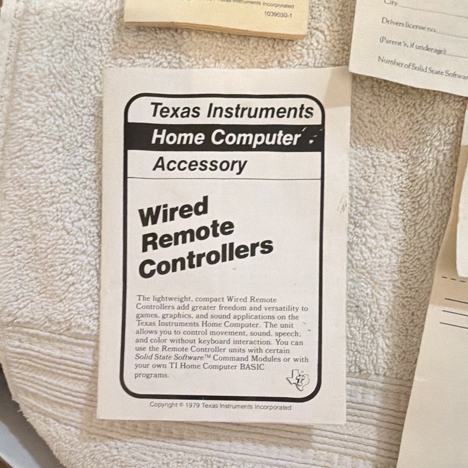 Texas Instruments TI-99/4A Home Computer w/ Manuals, Controllers & Modulator