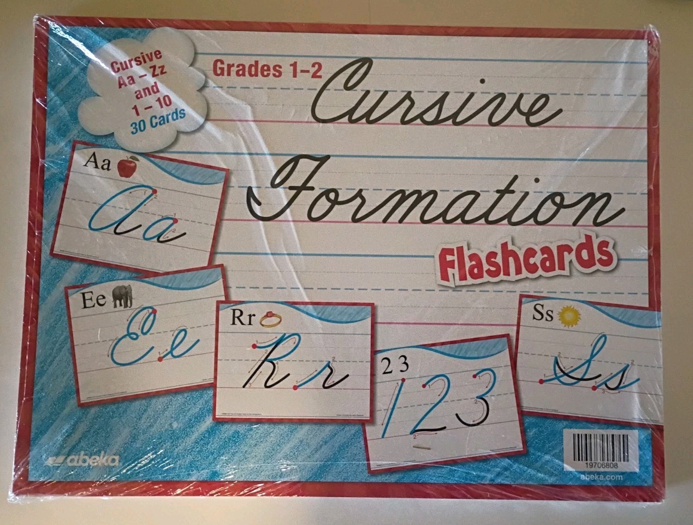 Abeka Cursive Formation Flashcards Grade 1-2 Complete Set New Original Packaging