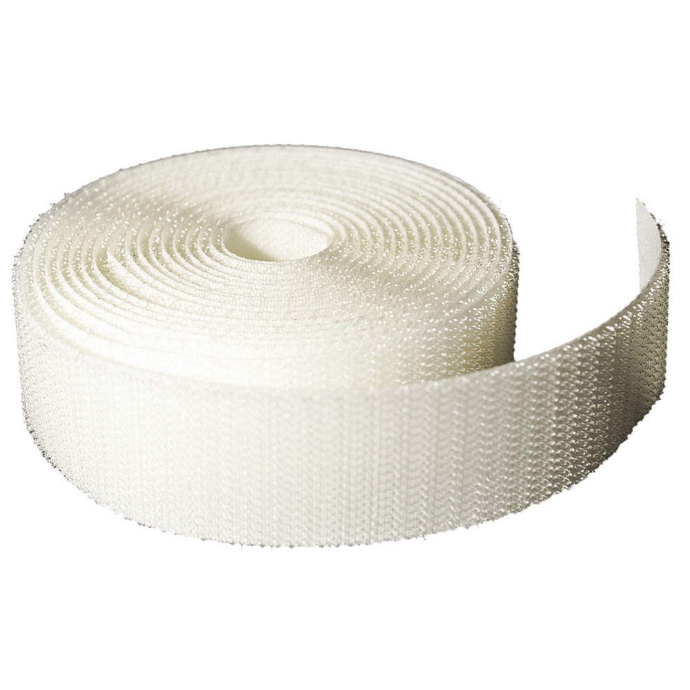 VELCRO BRAND 186787 Hook-and-Loop Fastener, White, Roll 48GR99