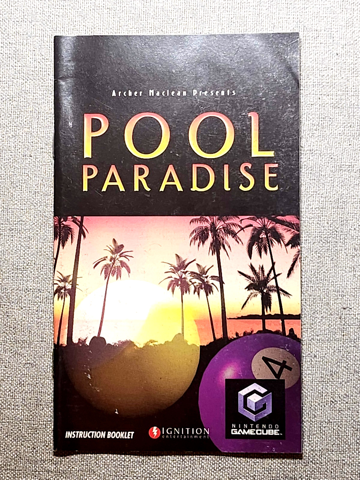 Pool Paradise Instruction Manual Only - GameCube