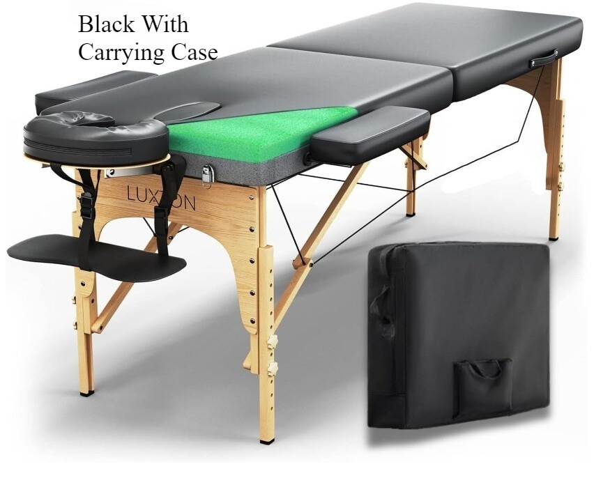 Luxton Home Premium Foam Massage Table Portable Foldable, Easy Set Up