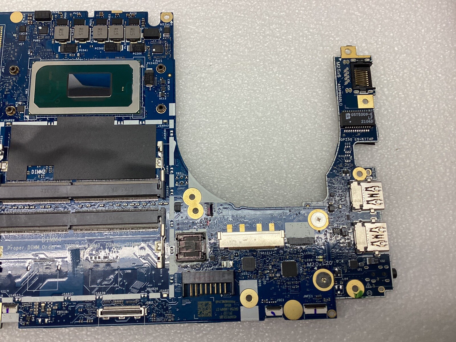 System board for HP ZBook Fury 15 G8 Intel i7-11800H 2.30 GHz CPU PN# M87577-001