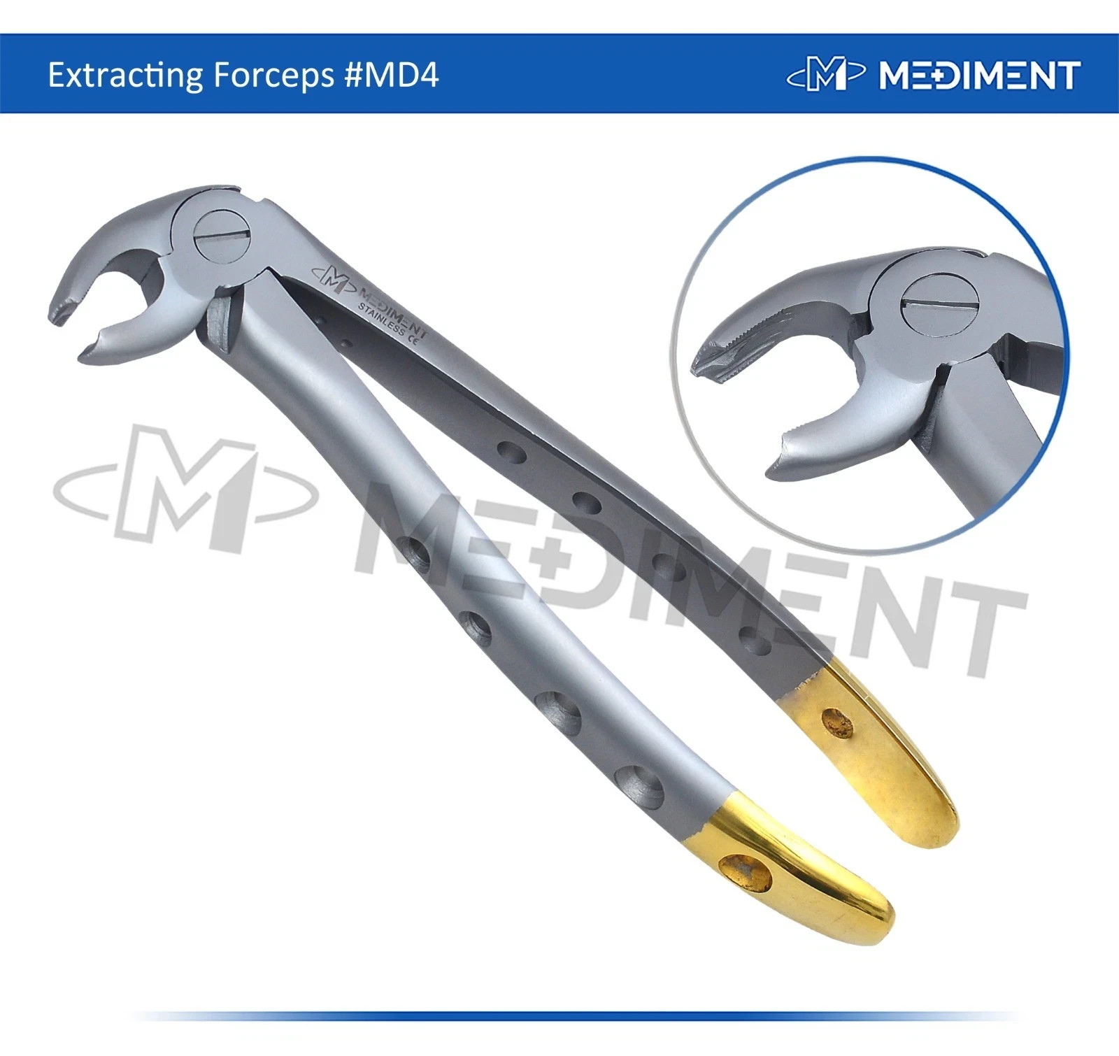DENTAL # MD4 EXTRACTION FORCEPS TOOTH EXTRACTING ATRAUMATIC FORCEPS