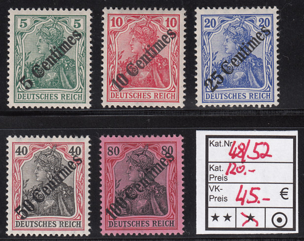DAP Turkey 1908, Mich. No.: 48-52 *