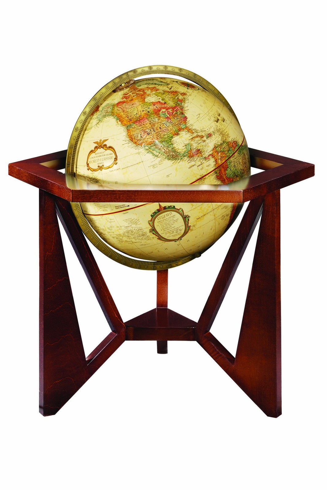 Replogle Globes 31819 San Marcos 12″ Antique Raised Relief Frank Lloyd Wright