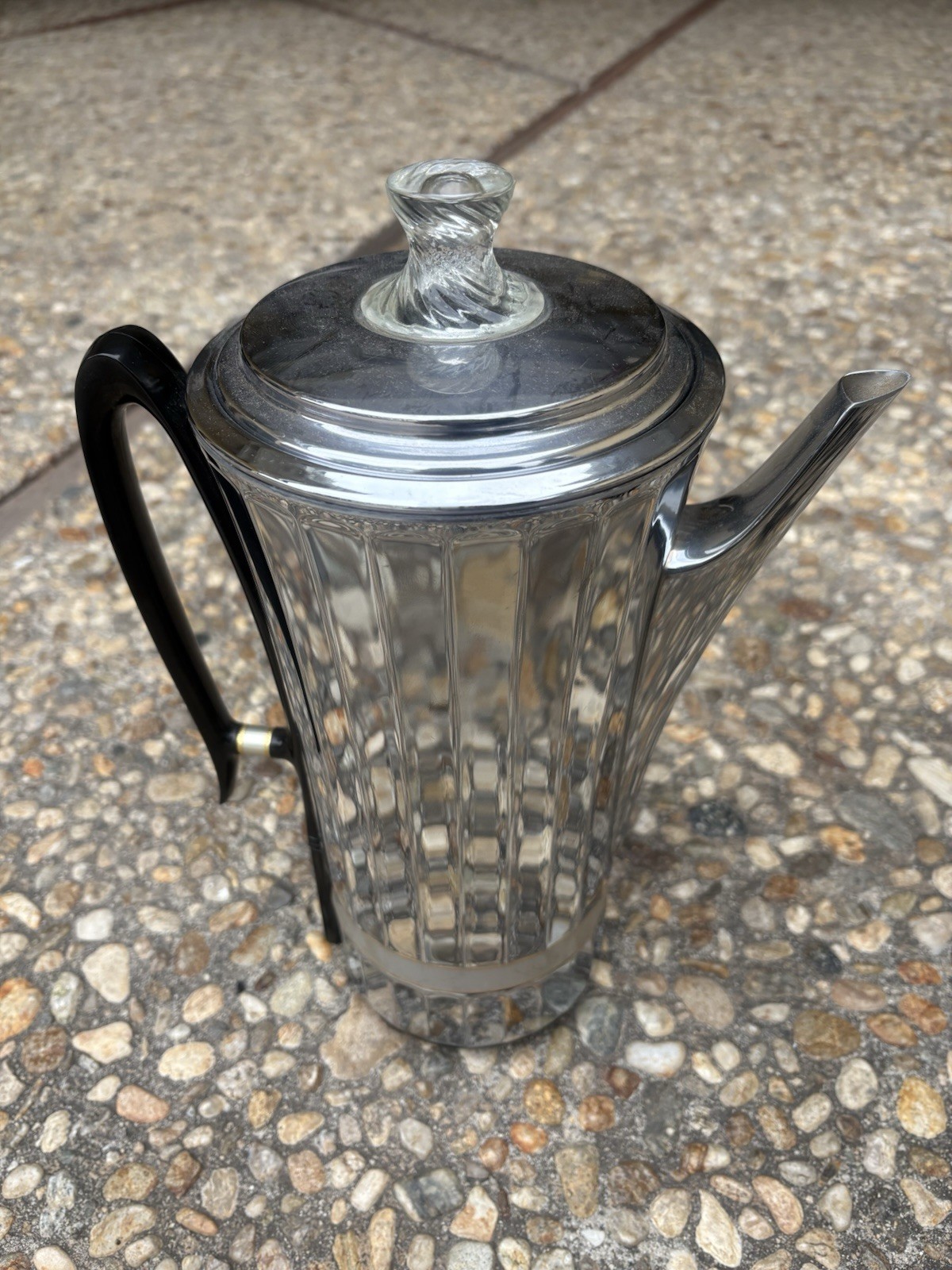 Vintage Universal 4582 Coffeematic Chrome Percolator Coffee Maker TESTED working