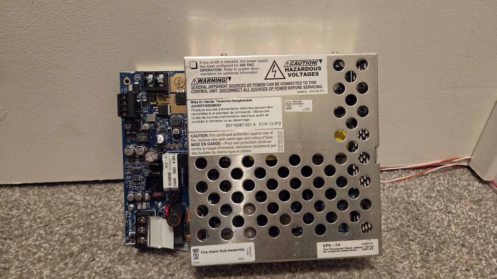 Notifier CPS-24 Fire Alarm Power Supply 120v