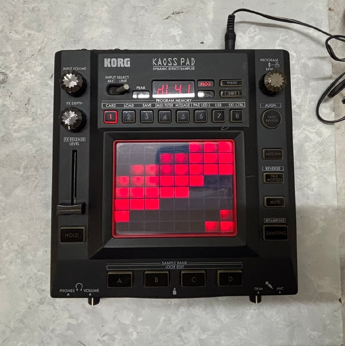 Junk KORG KP3 KP-3 Kaoss Pad Dynamic Effect Sampler Sequencer DJ Effecter