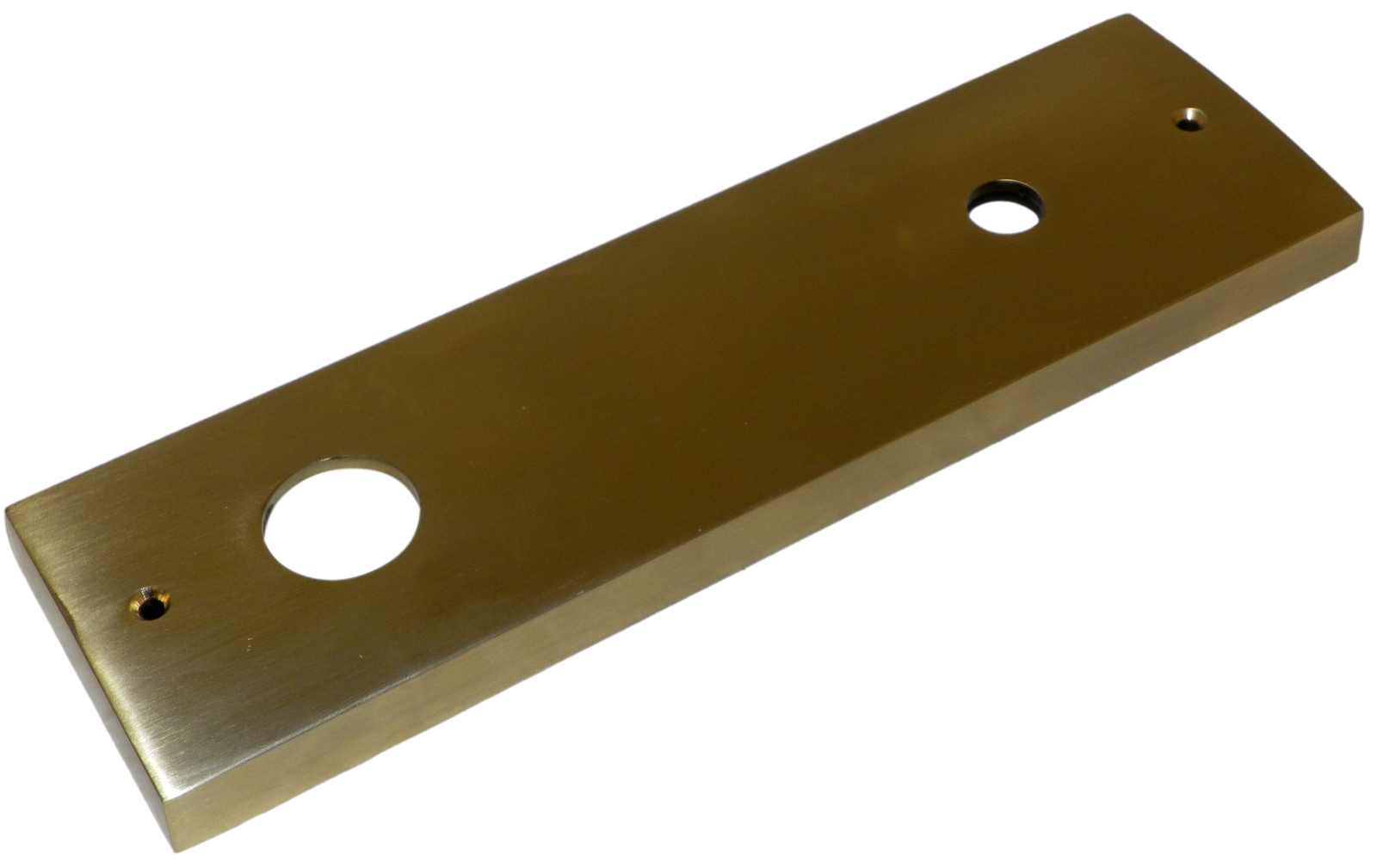 BALDWIN EESEAxCONCQE044 Keyed Entry Handleset Exterior Door Back Plate Brass