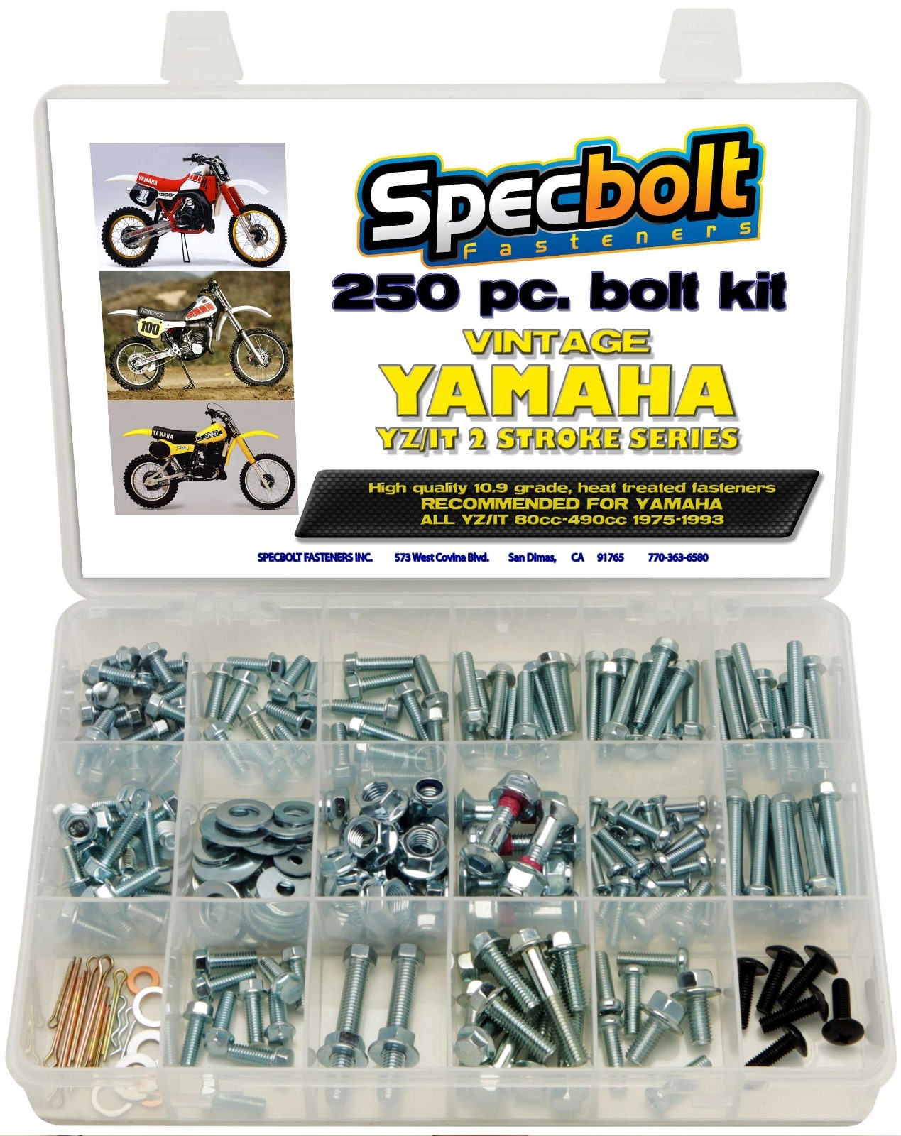 250pc Yamaha YZ IT Bolt Kit 80 125 IT175 IT200 IT250 YZ250 MX360 400 425 465 490