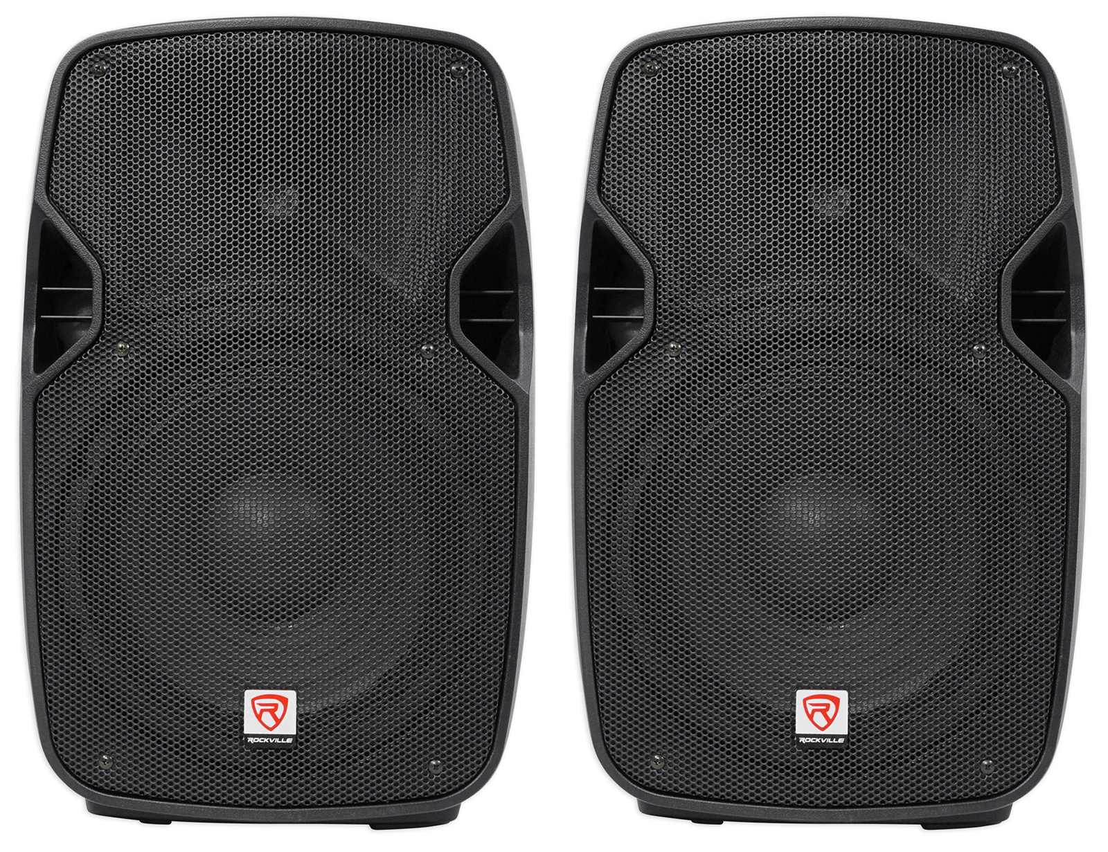 2 Rockville SPGN104 10" Passive 800W DJ PA Speakers ABS Lightweight Cabinet 4ohm