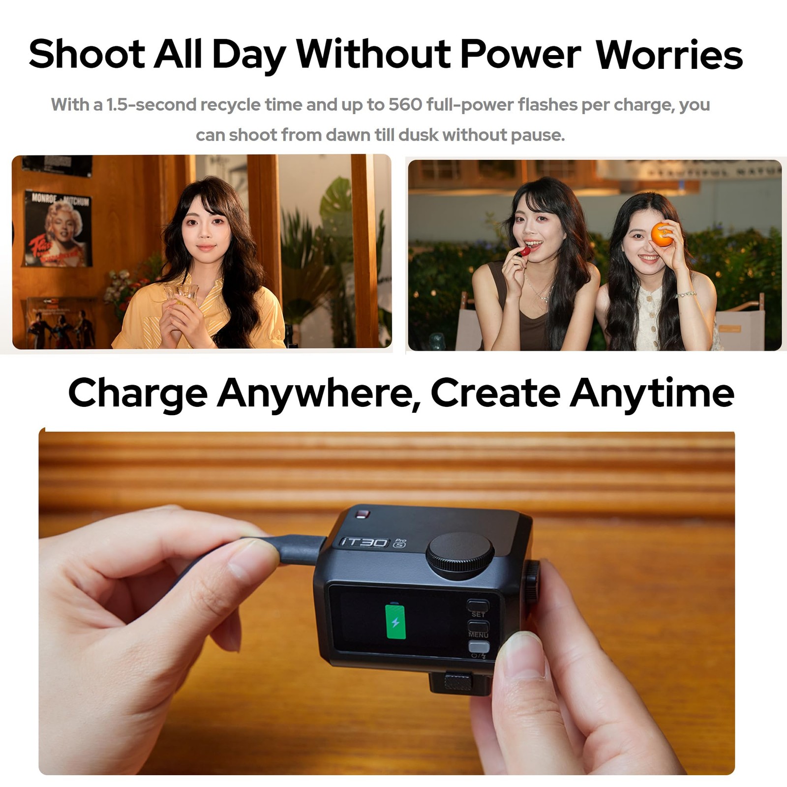 GODOX iT30 Pro TTL mini TTL Wireless Camera Flash 2.4G Wireless for Sony Camera