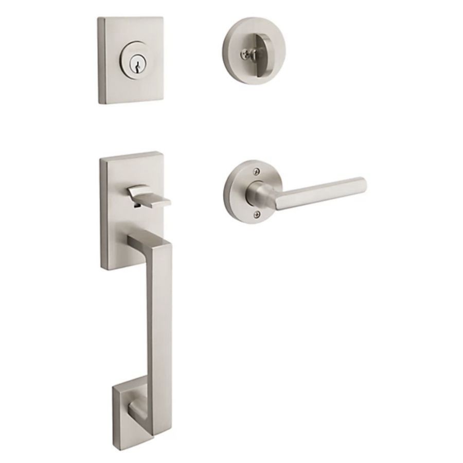 Baldwin SCLAJXSQURCSR150S La Jolla SmartKey Single Cylinder Keyed Entry Handlese