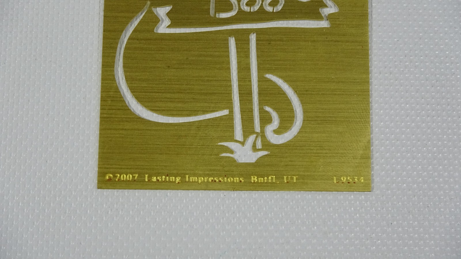 Boo Ghost Halloween Lasting Impressions - Stencil Template -L9534 - 2007