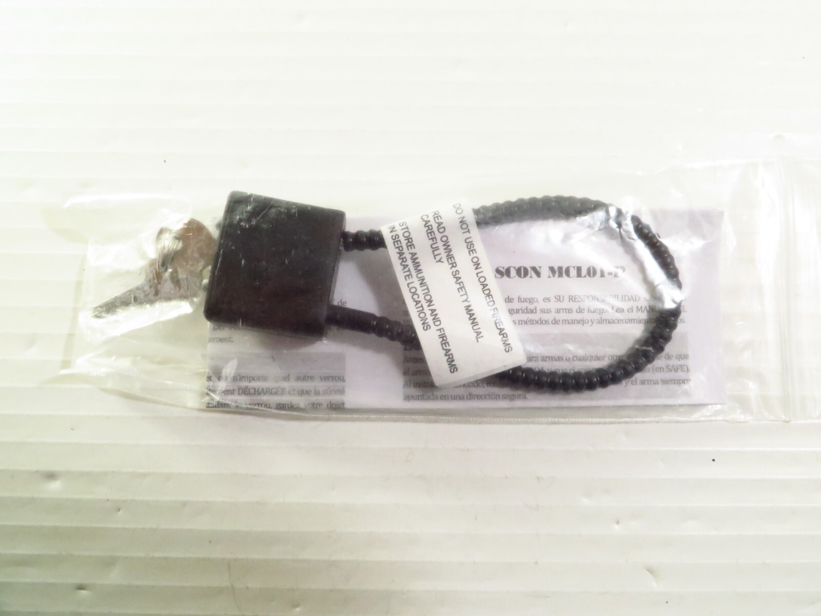 Mascon MCL01-P Firearms Gun Lock and 2 Keys, New, FREE 2-3 Day Ship!!!