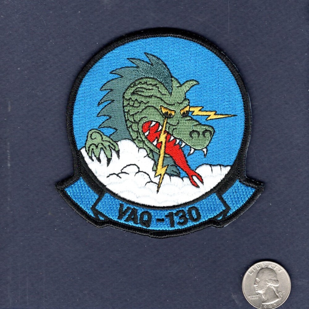 Original VAQ-130 ZAPPERS US NAVY EA-18G GROWLER Squadron Patch +V