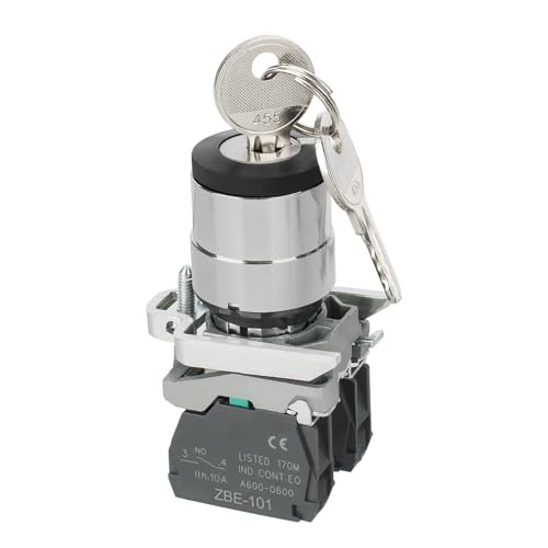 AC 240V 10A ON-Off 2-Position Key Rotary Key Locking Style Push Button Switch