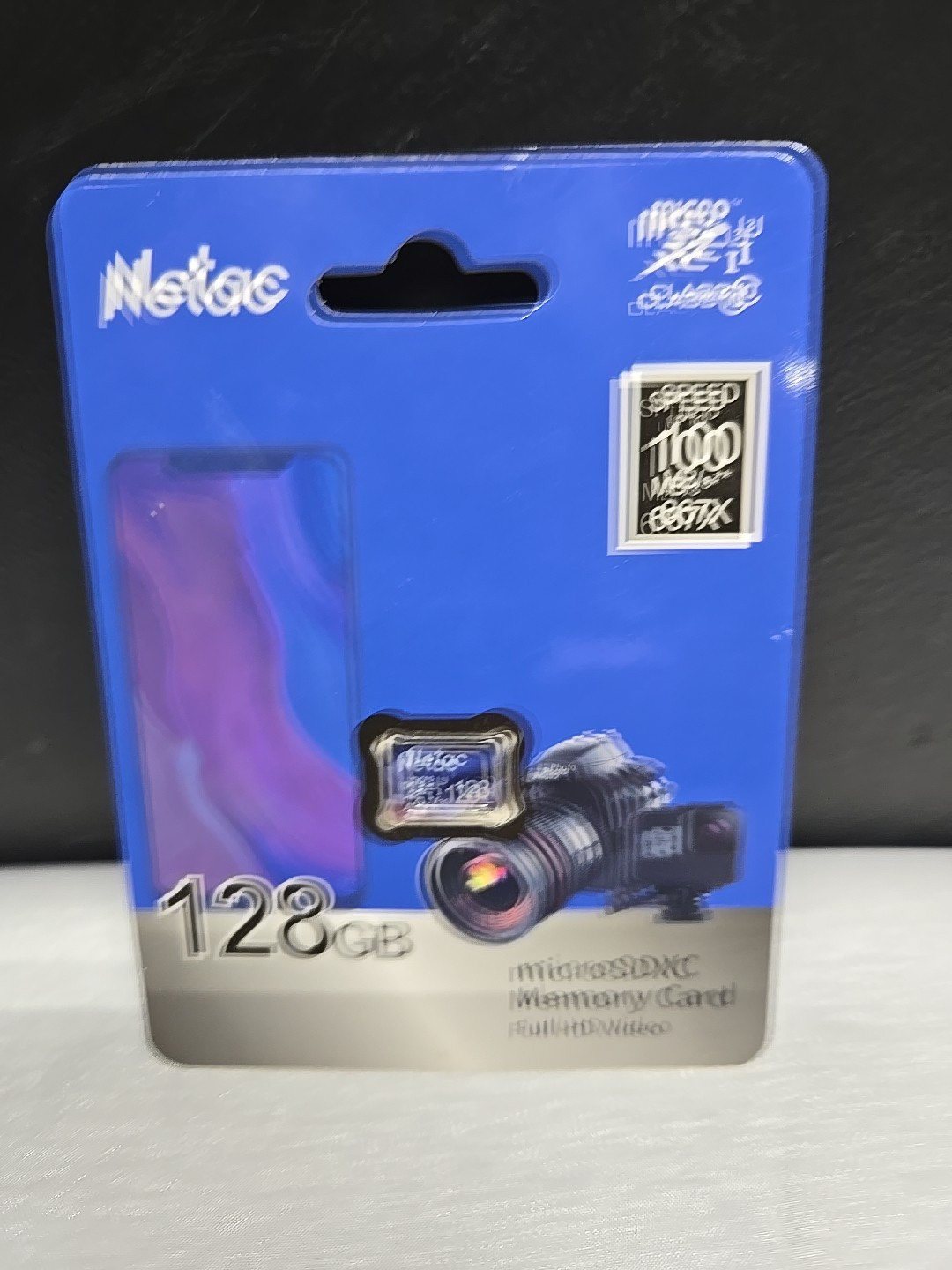 Netac - 128GB- Micro SD XC I - Class 10- Full HD Video