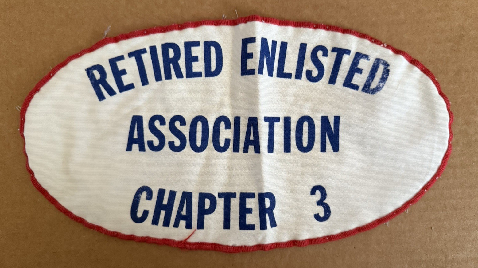 Military Retired Enlisted Association Chapter 3 Patch Colorado