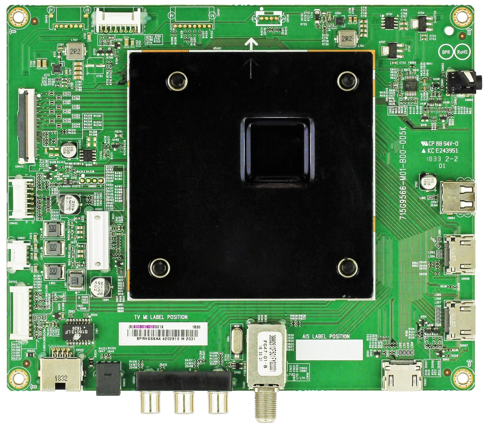 Insignia NS-50DF710NA19 Main Board (715G9566-M01-B00-005K) 756TXICB01K012