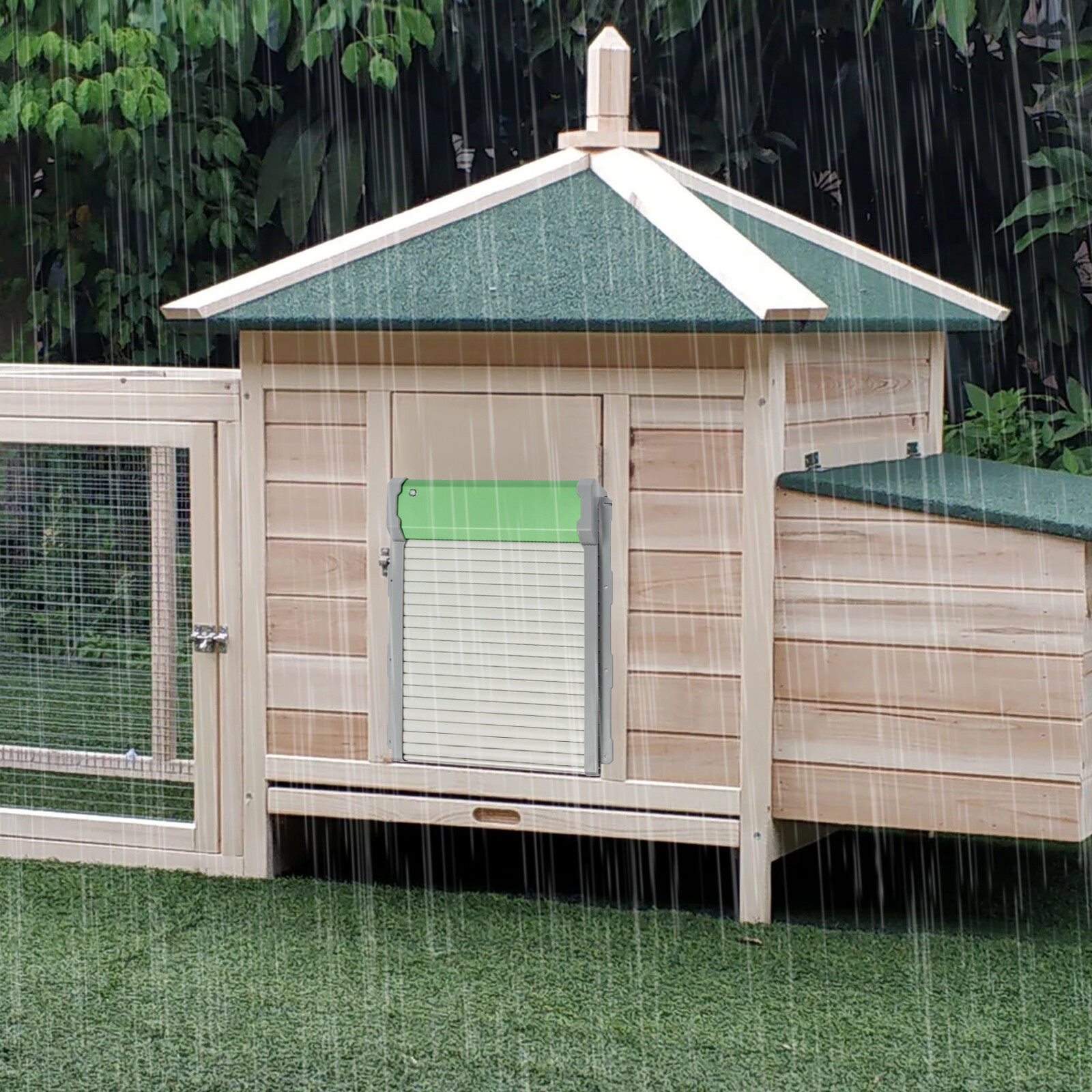 Automatic Chicken Coop Door Solar Powered with Light Sensor & Remote Control