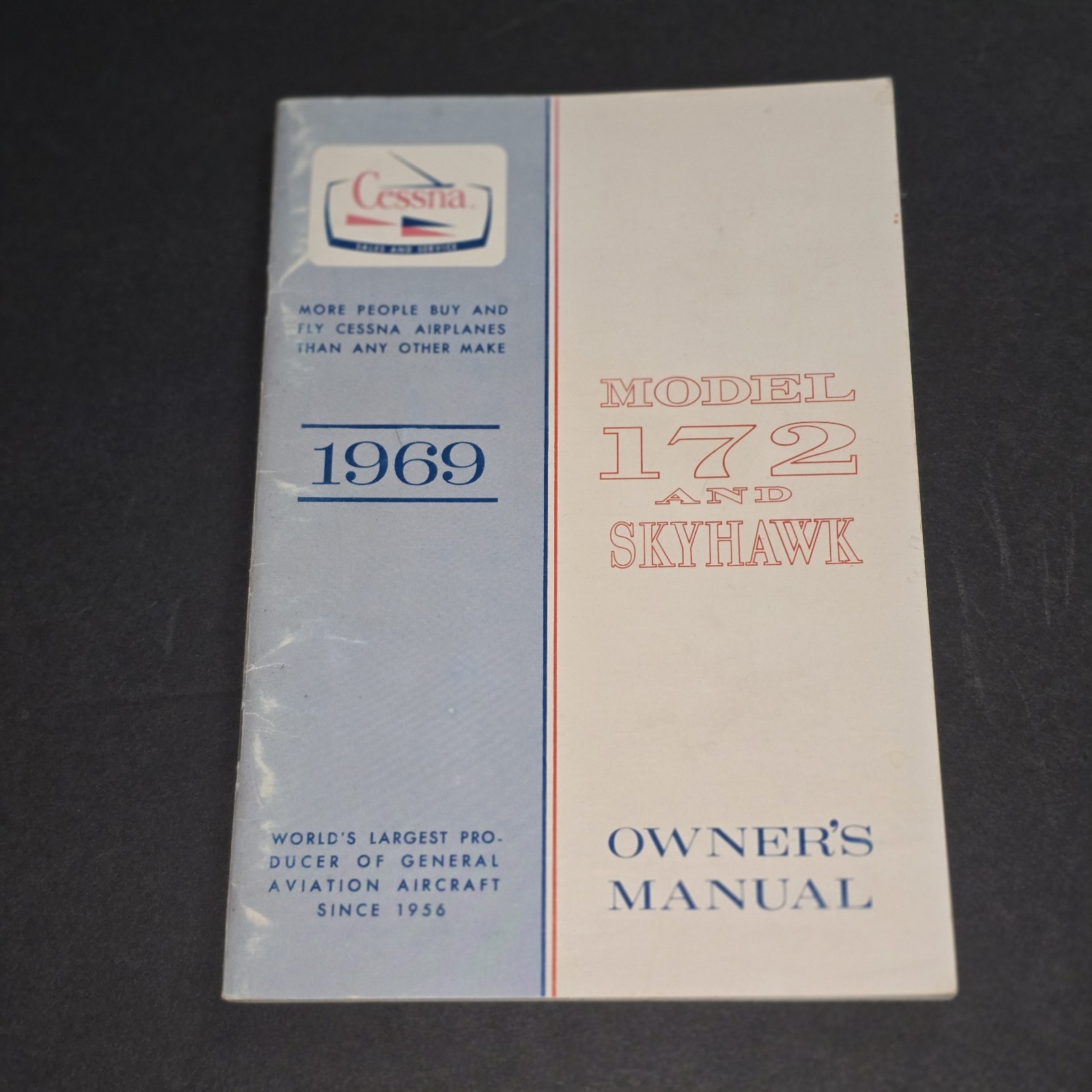 1969 Cessna Model 172 and Skyhawk Owner's Manual Check List Operational Data