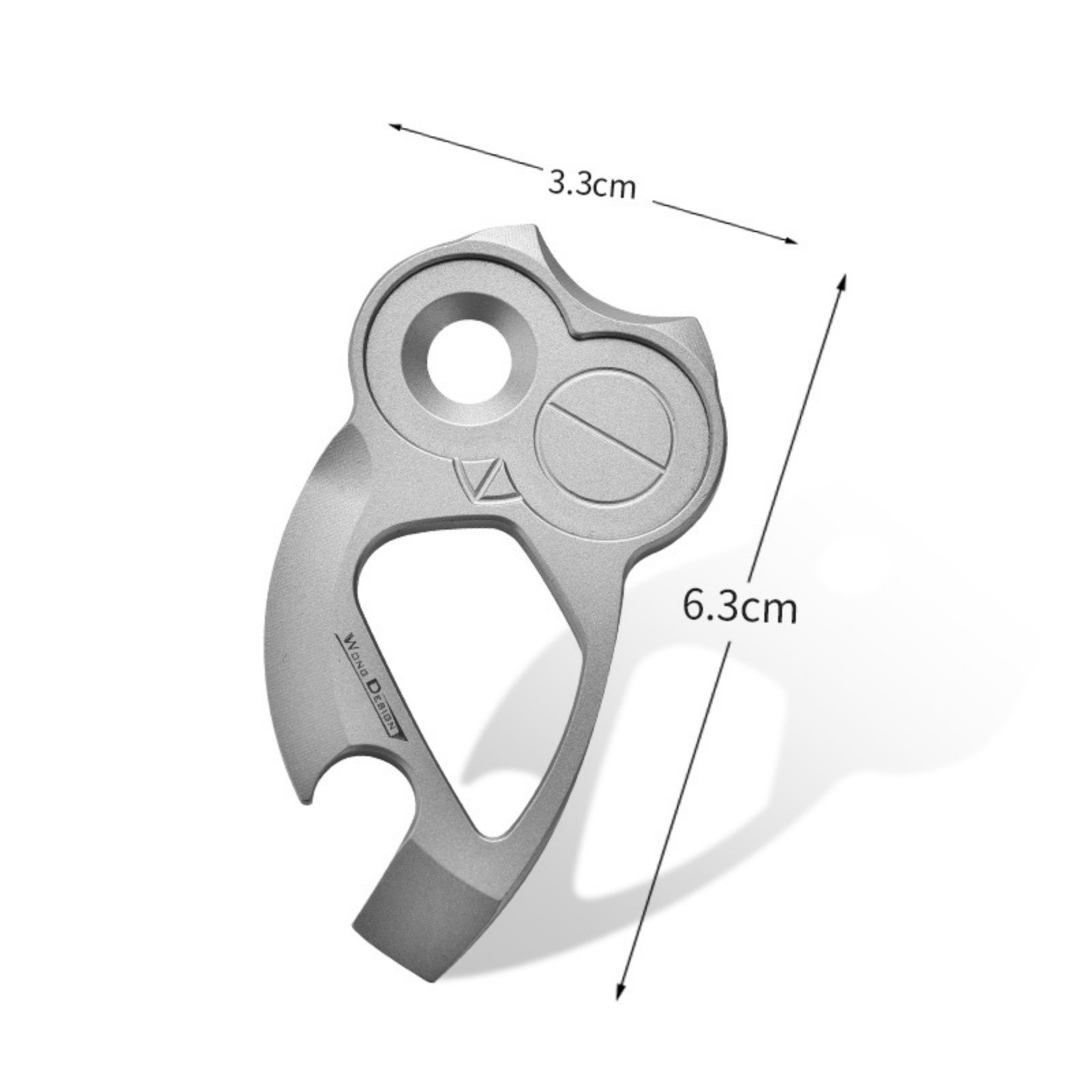 Multi-Tool Keychain Pry Bar Pocket Tool Owl Shape EDC Titanium Alloy