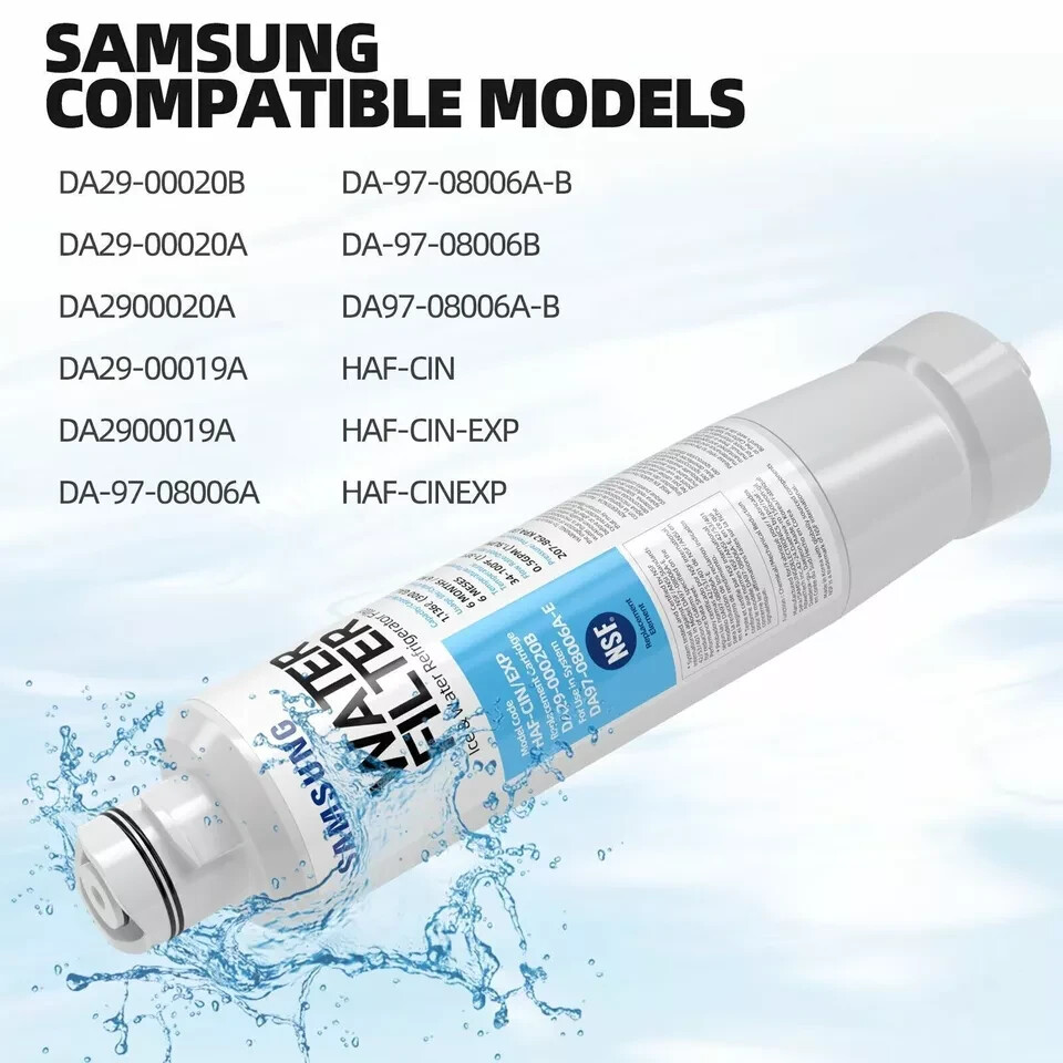 2 Pack Samsung DA29-00020B HAF-CIN/EXP Replacement Refrigerator Water Filter