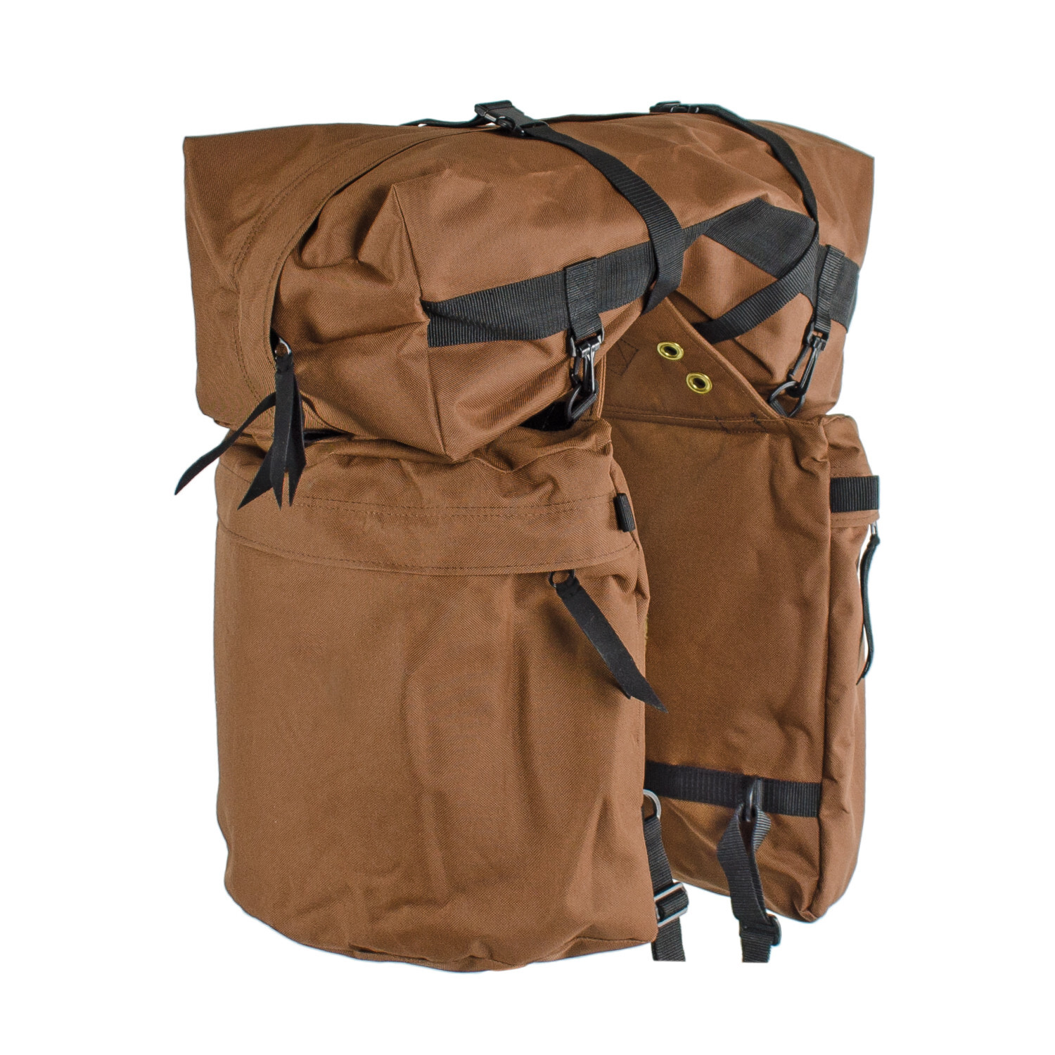 NYLON BACK POUCH WITH REMOVABLE TOP POUCH