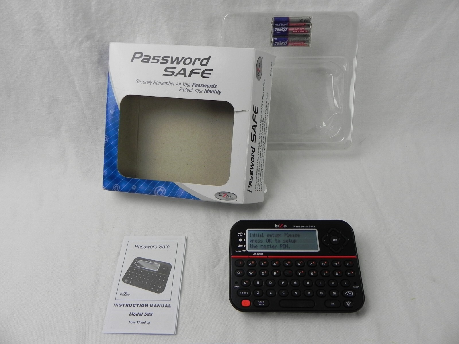 Password Keeper Safe Vault Model #595 Password Organizer - Password Logbook