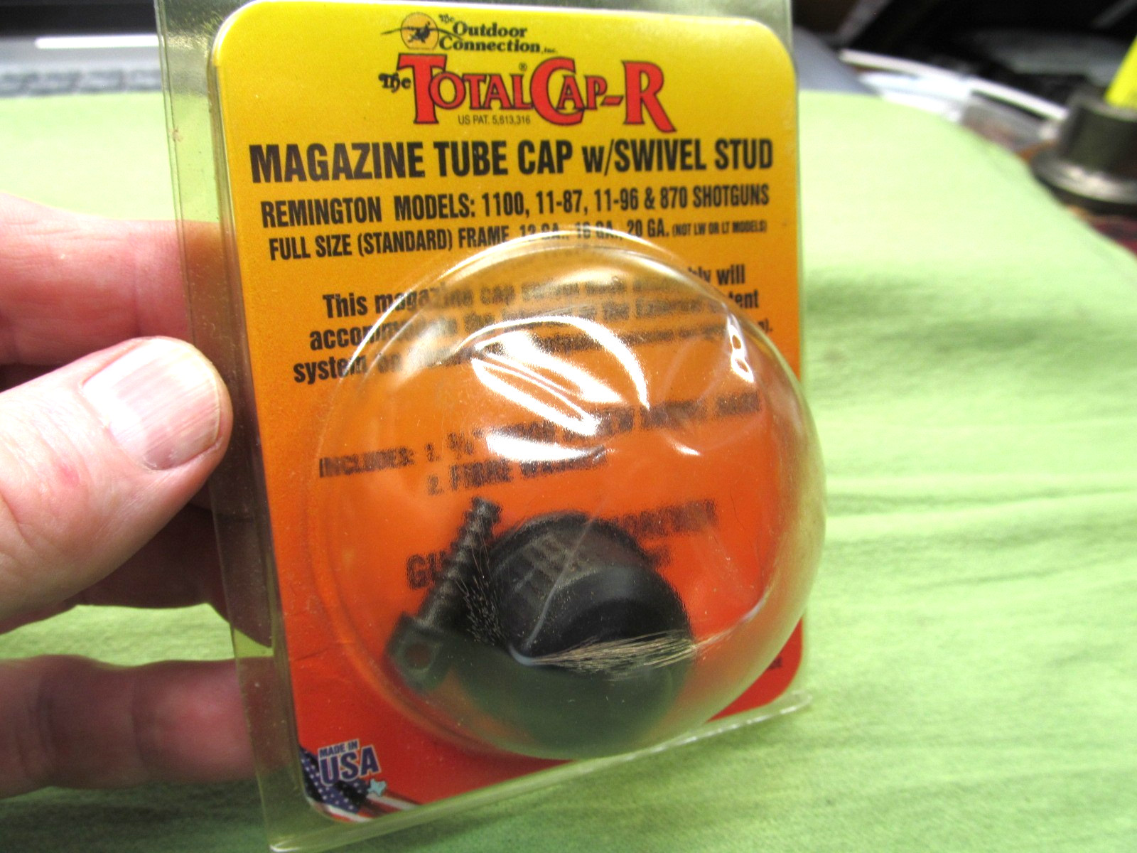 NOS Total Cap-R Magazine Tube Cap w/Swivel Stud for Remington Shotguns-See Pics