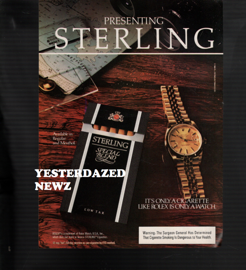 1984 print ad for Sterling cigarettes -