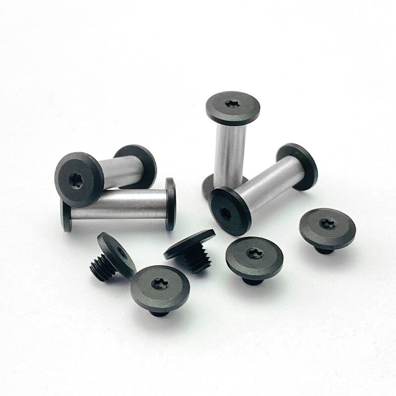 8 Pieces Knife Handle Rivets Screws Nuts 5/6mm Diameter Corby Bolts Pins
