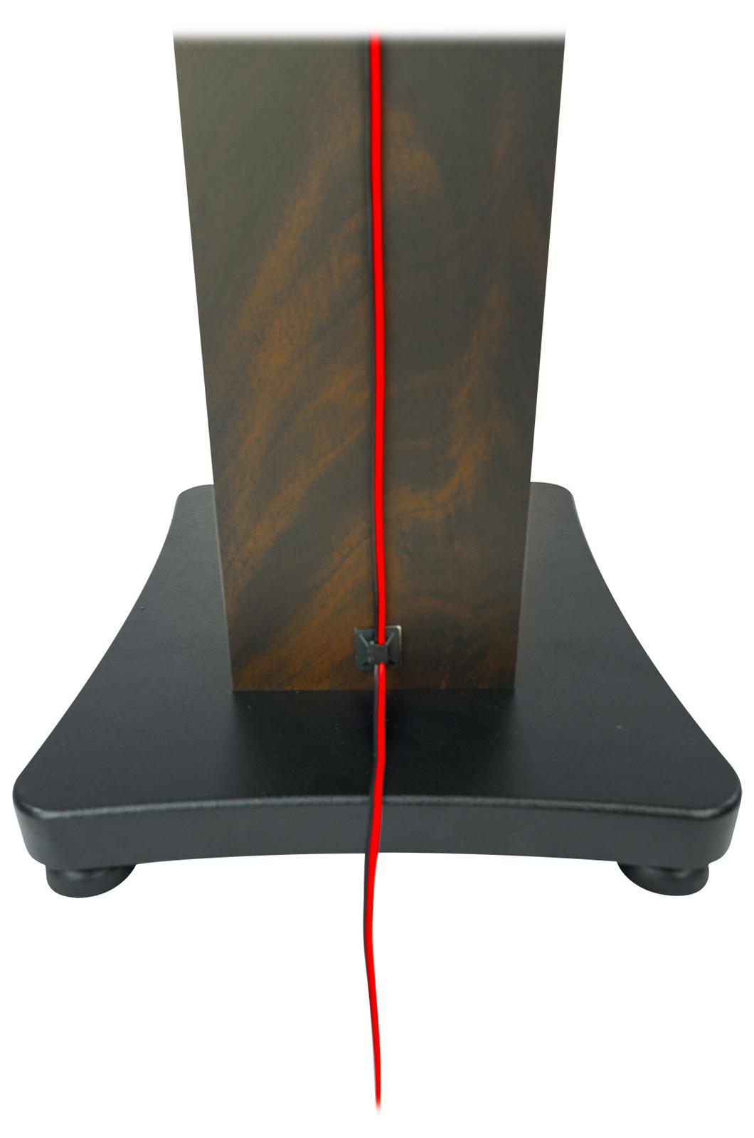 (2) Rockville SS28D Dark Wood Grain 28" Speaker Stands Fits Kurzweil KS-50A