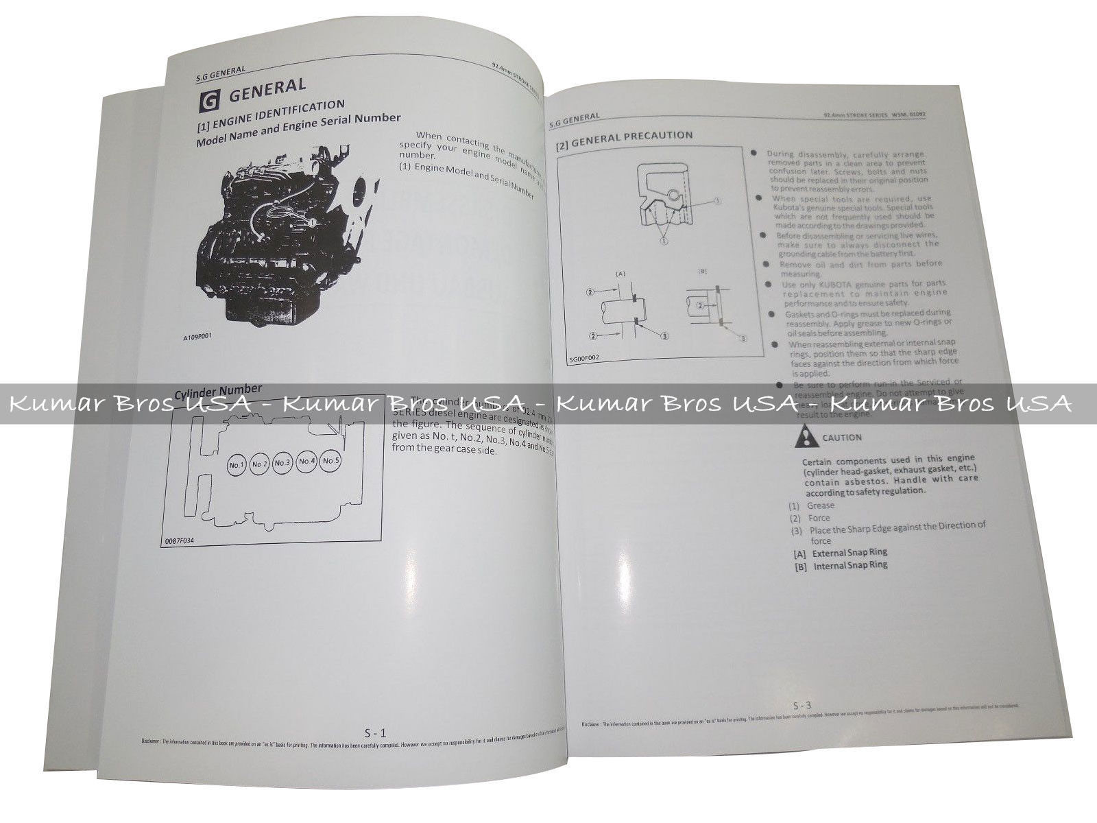 New WORKSHOP MANUAL FITS Kubota V2403 Engine