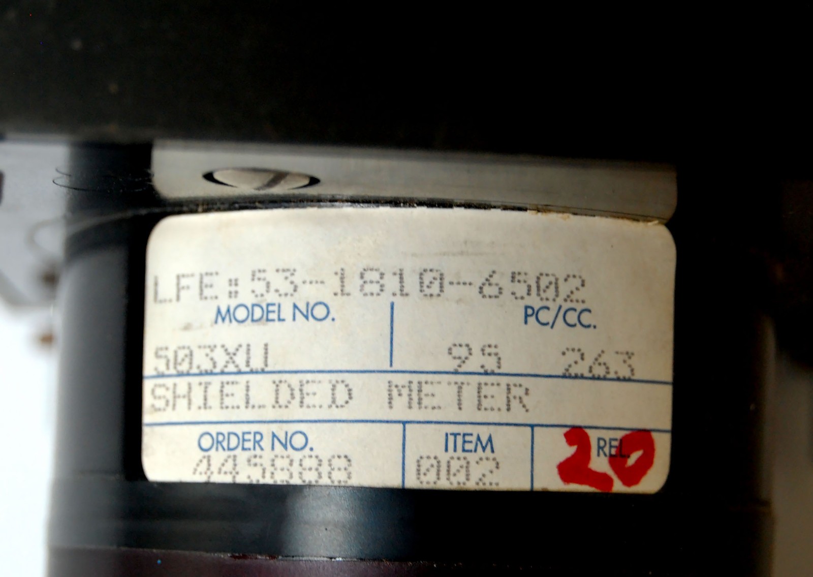API Compack IV Controller Panel Meter 0-20 Amperes DC Shielded Setpoint NEW