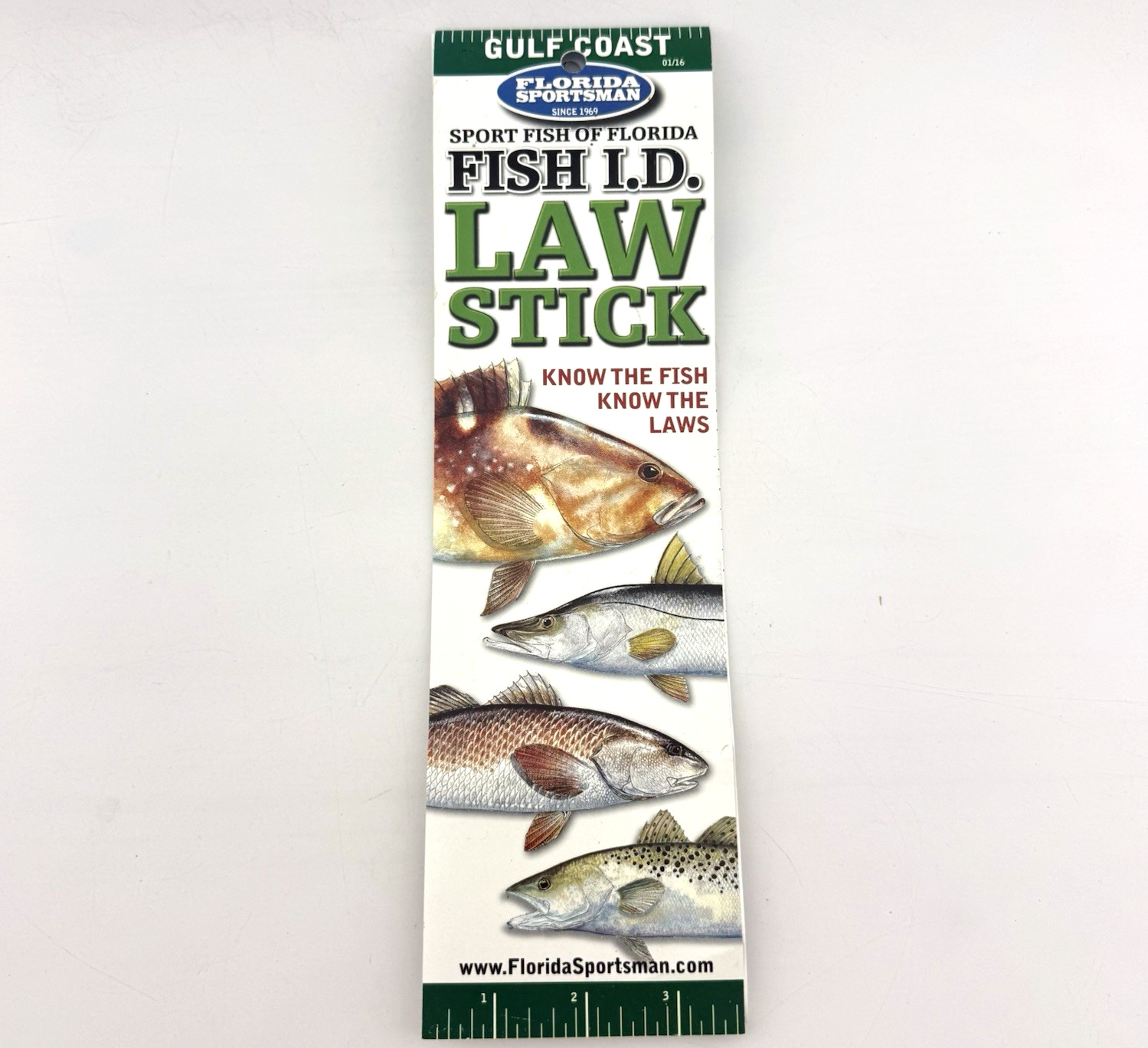 Florida Sportsman Fish ID Law Stick Waterproof Fishing Guide