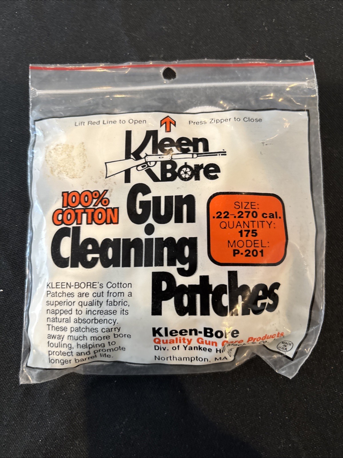 Kleen Bore P-201 Gun Cleaning Patches .22 - .270 100% Cotton QUALITY CARE 5980-X