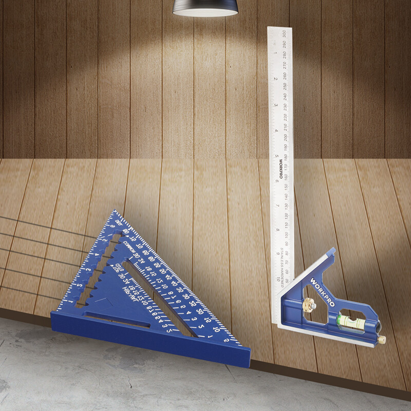 WORKPRO Rafter Square Combination Square Tool Set Rafter Square Layout Tool NEW