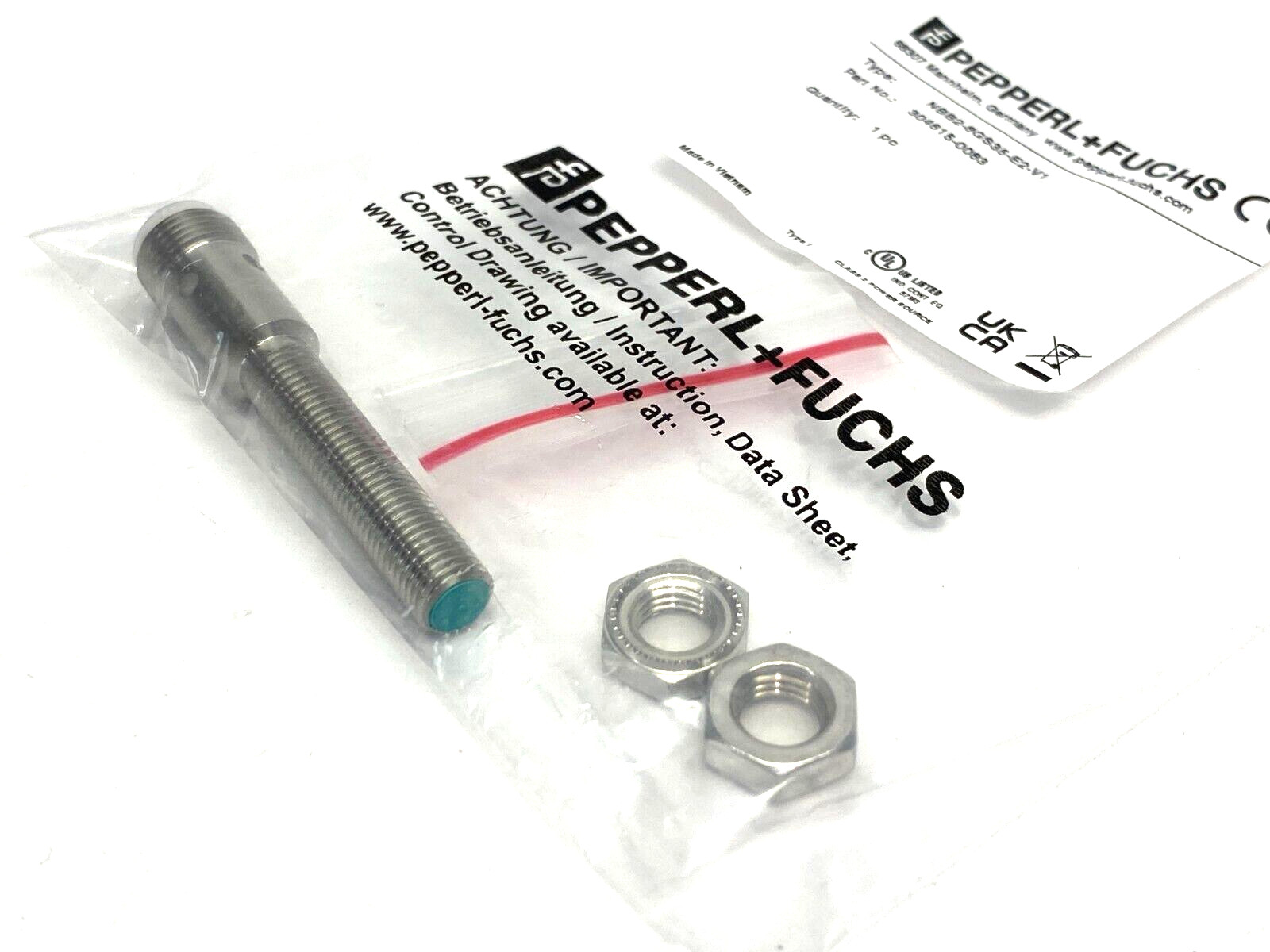Pepperl+Fuchs NBB2-8GS35-E2-V1 Inductive Proximity Sensor 2mm Flush 304615-0083