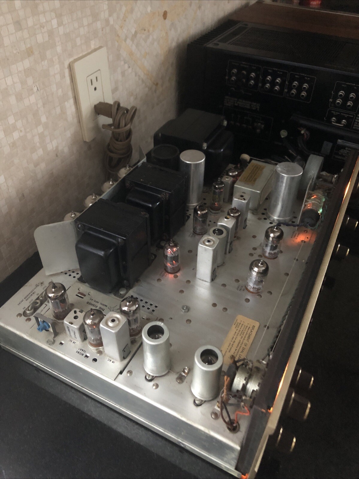 FISHER 400 FM Multiplex Tube Receiver Amplifier Perfect Working Condition #37648