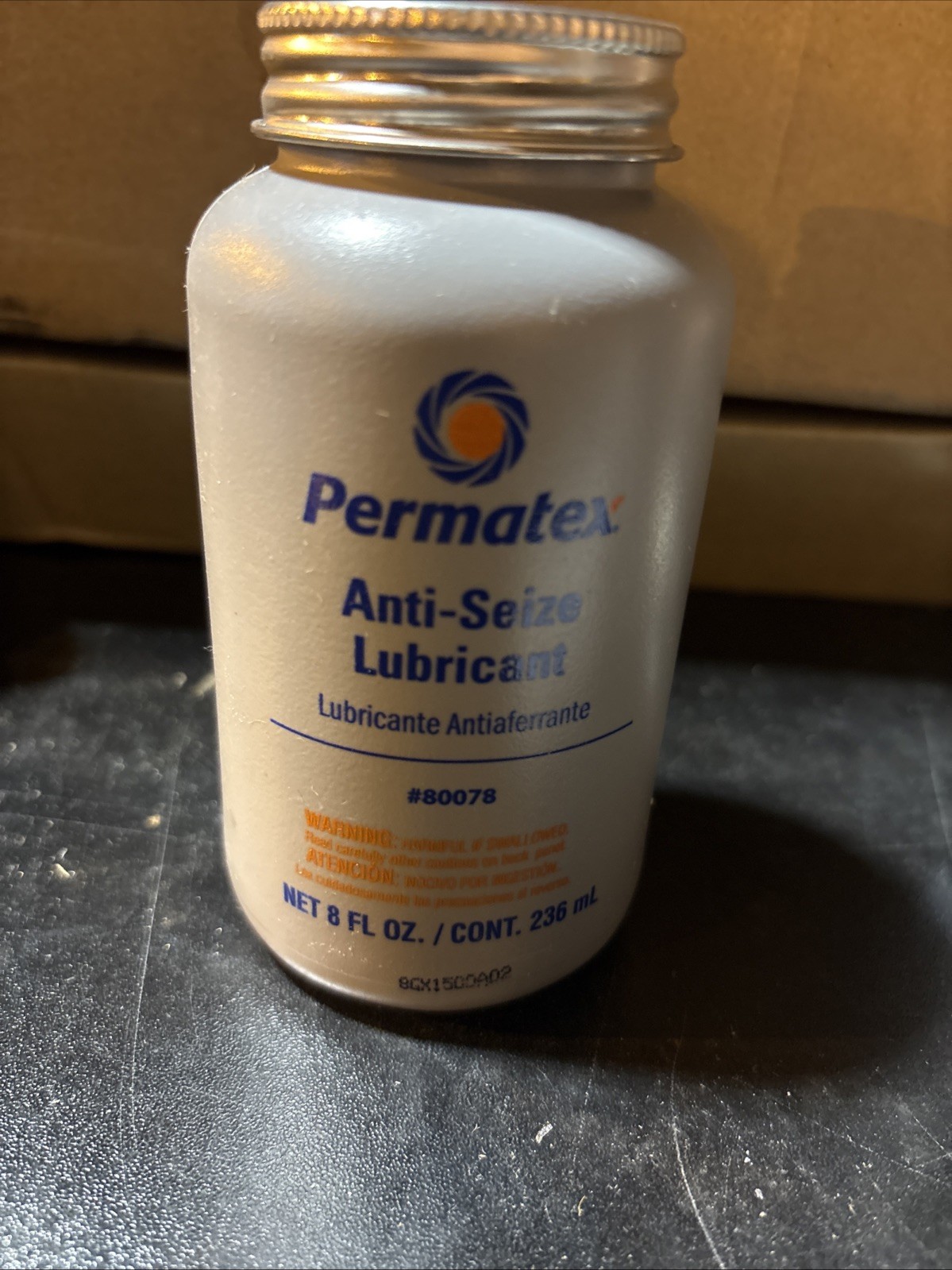 Permatex Anti-Seize Compound 80078; Aluminum Anti-Seize 8.0 oz Brush Top