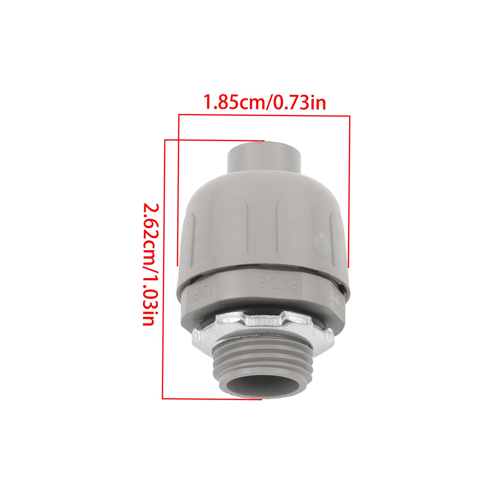 60Pcs 1/2" Liquid Tight Straight Fitting PVC Electrical Conduit Connector Kit