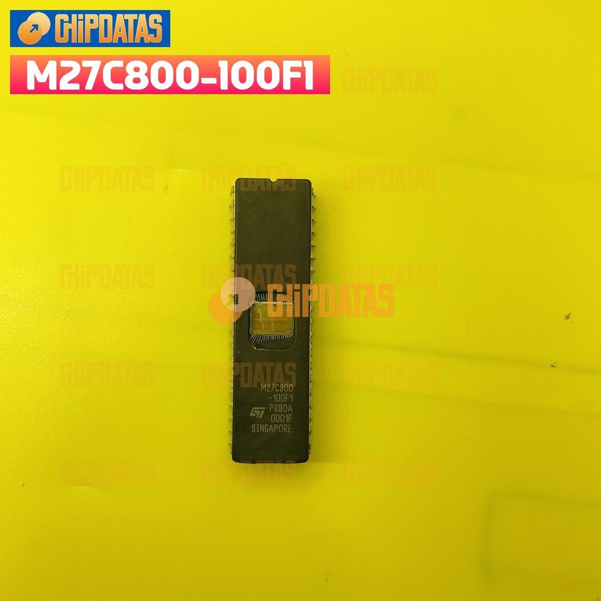 2PCS New ST M27C800-100F1 UV EPROM IC DIP-42