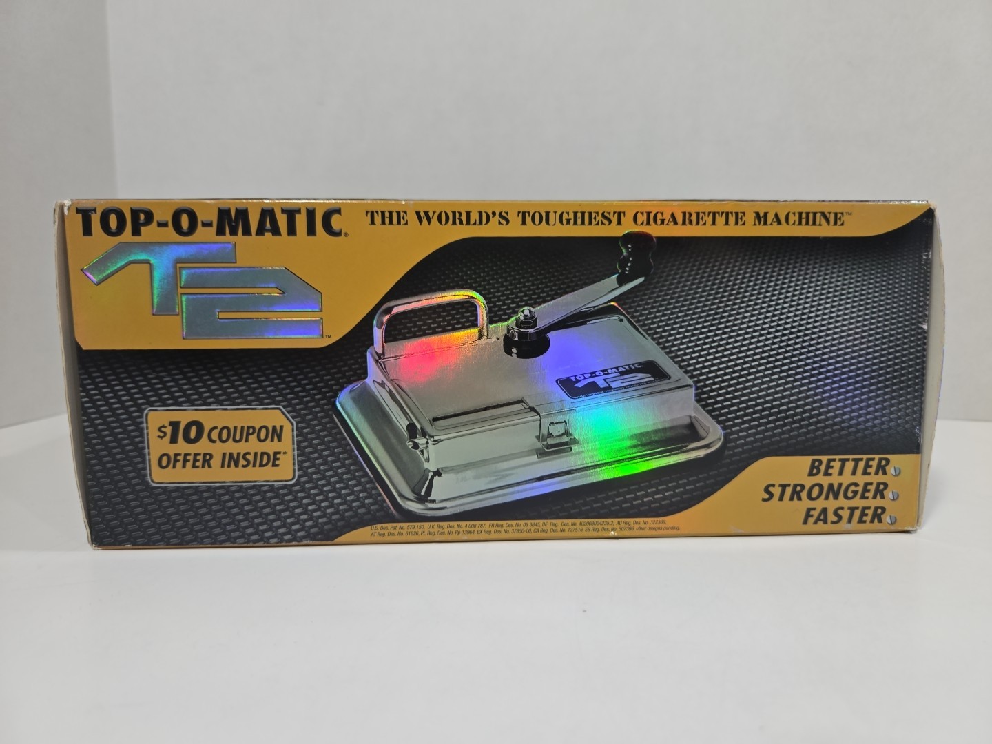 TOP-O-MATIC-T2'CIGARETTE ROLLING MACHINE W/BOX