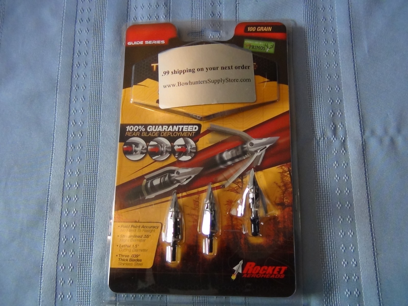Rocket Arrowheads 3 Broadheads - Bear Archery Products   New In Package