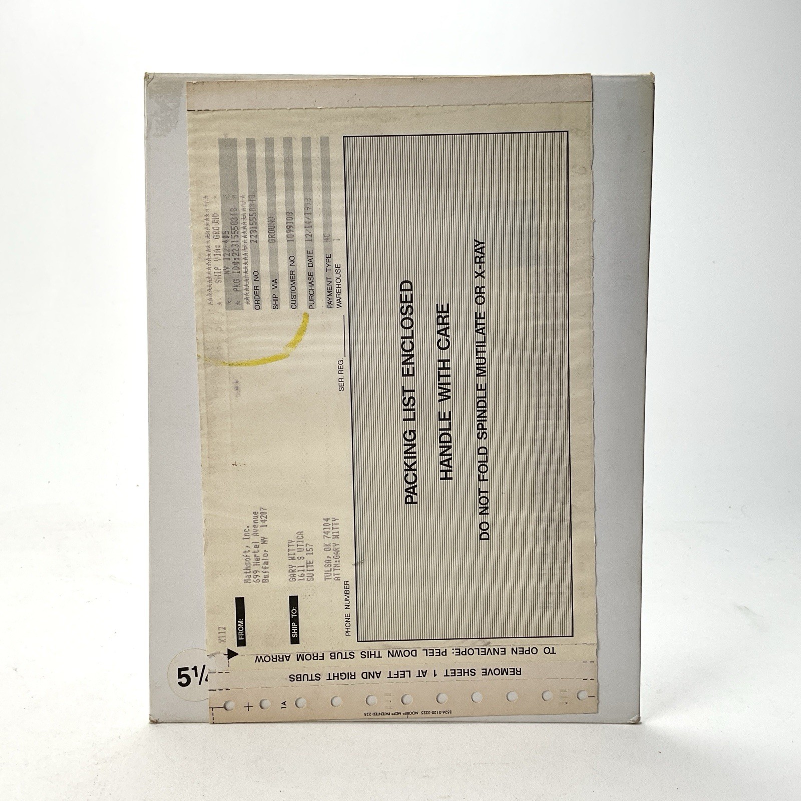Best Of Mathcad Electronic Library 5 1/4” Disk Vintage Computing Factory Sealed