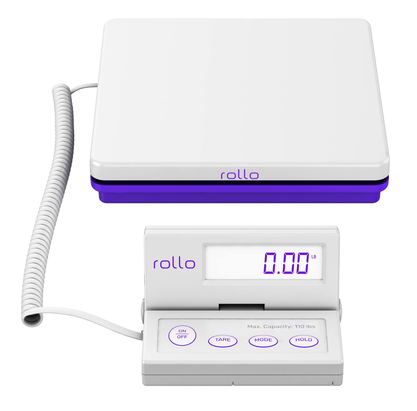 Digital Shipping Scale for Packages - 110 lb Max - Tare & Hold Functions